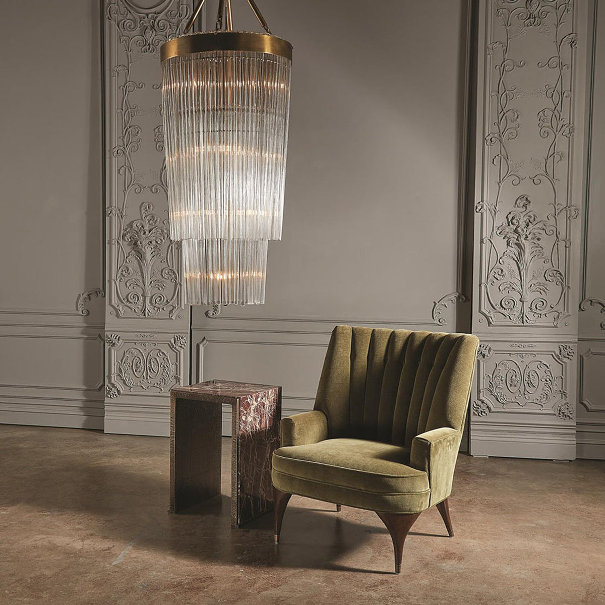 Global Views Rain Chandelier - Lg