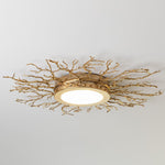 Global Views Twig Ceiling Fixture - Brass
