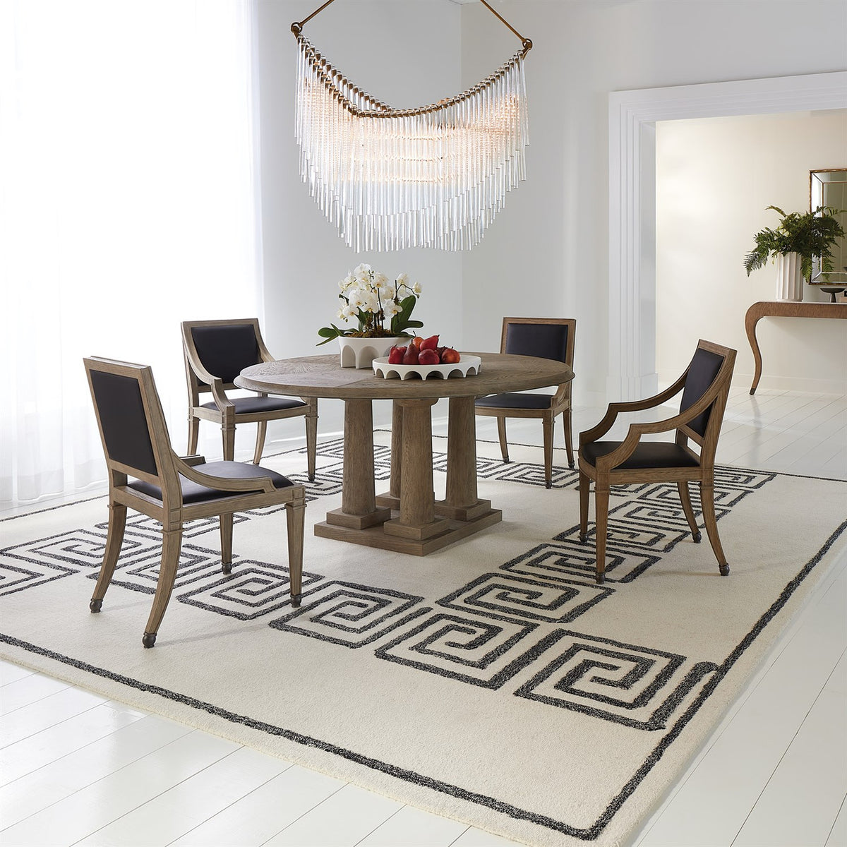 Global Views Draped Glass Chandelier