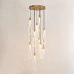 Studio A Round Layered Raindrop Chandelier