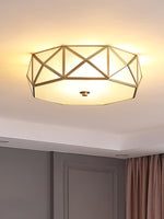 Geometric Shaped Flush Ceiling Light