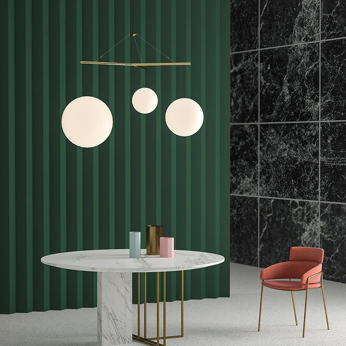 Geometric Triangle Pendant Lamp 45.3"