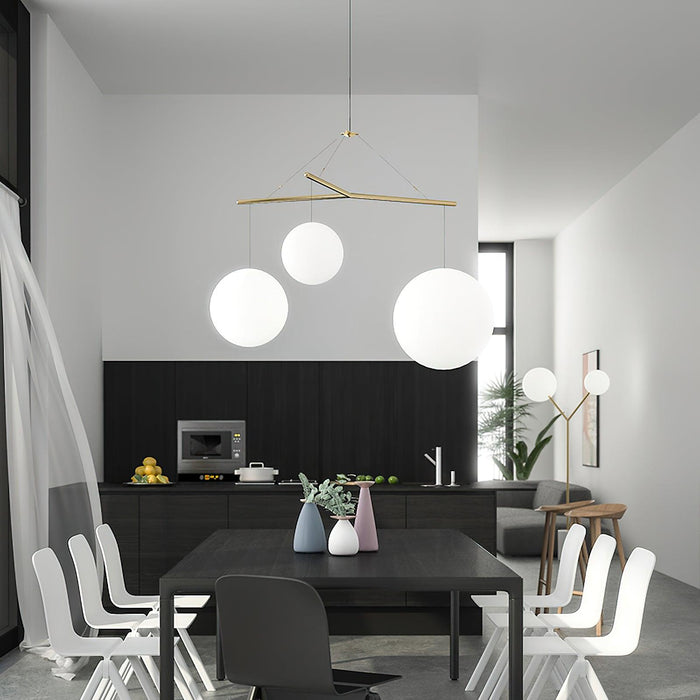 Geometric Triangle Pendant Lamp 45.3"