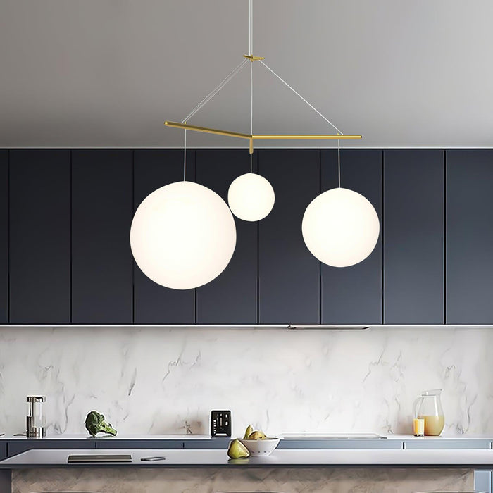 Geometric Triangle Pendant Lamp 45.3"