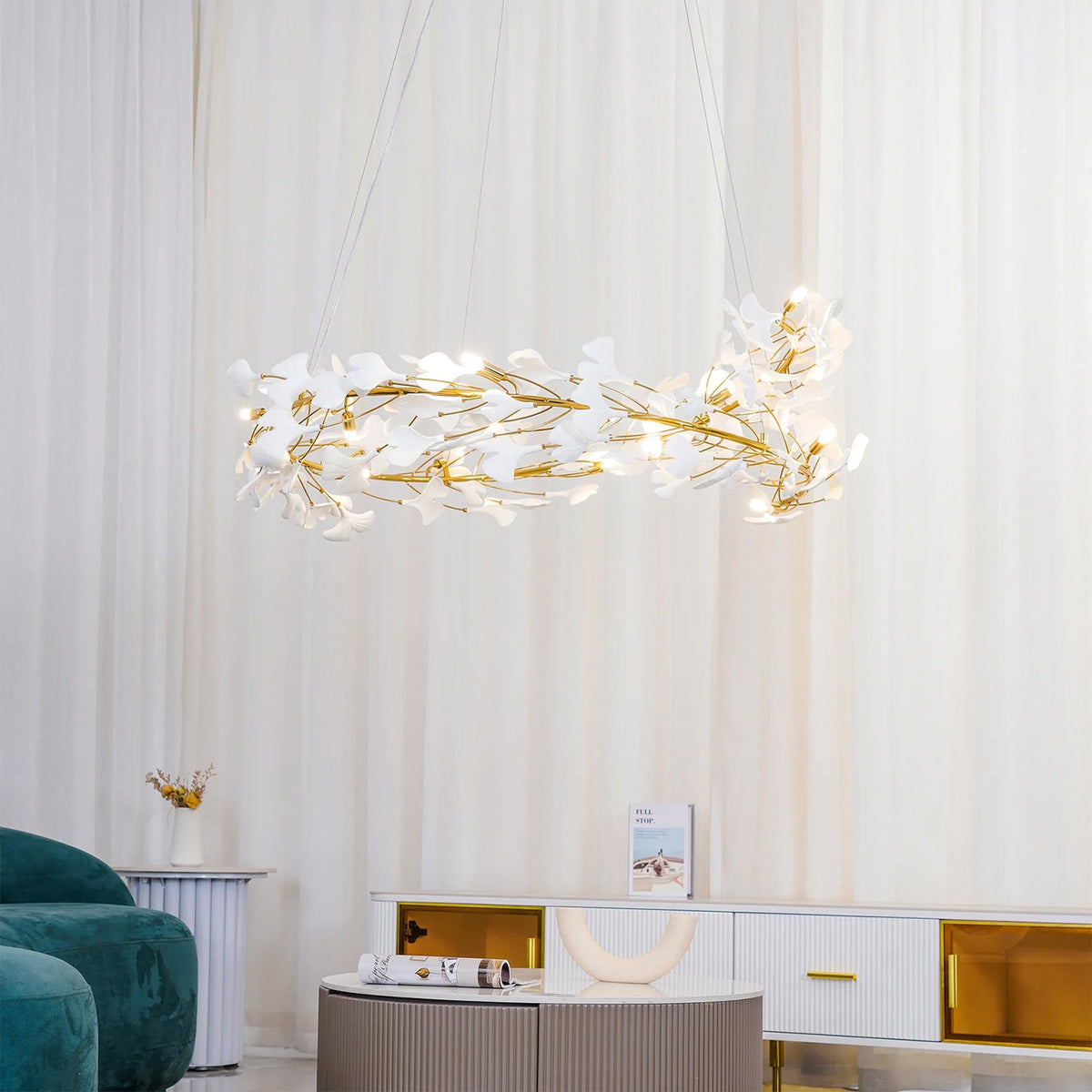 Gingko Chandelier U 23.6″