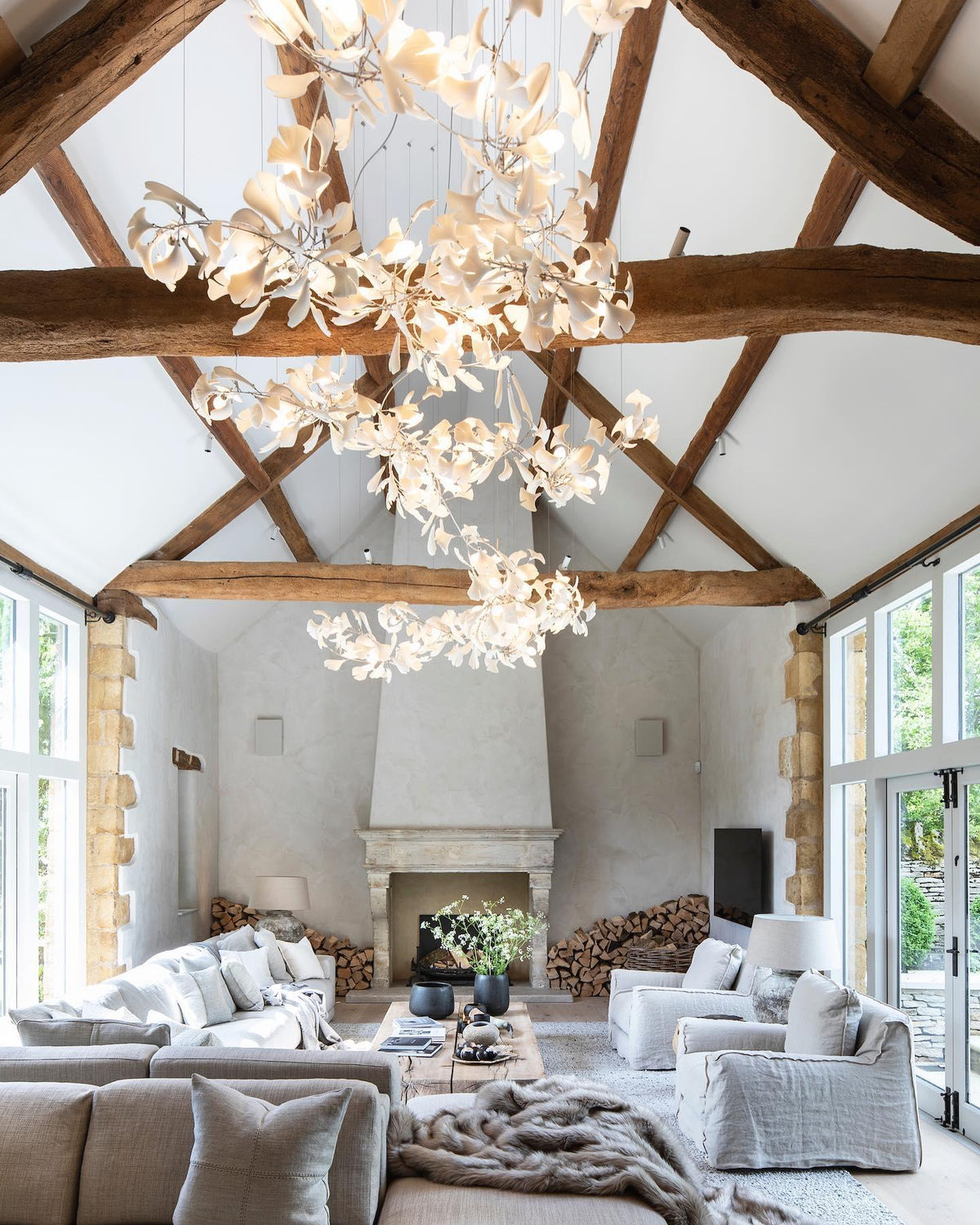 Gingko Leaf Chandelier