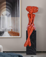 Girl Meditate Sculpture Ornaments