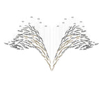 Glass Feathers Flying Chandelier