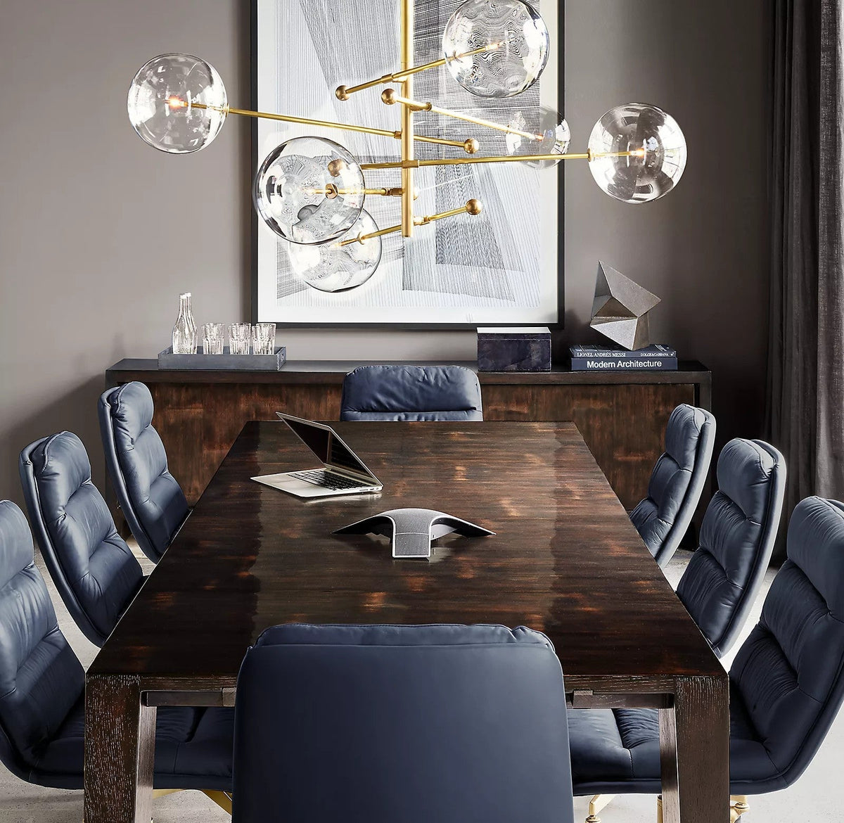 Glass Globe Mobile Chandelie