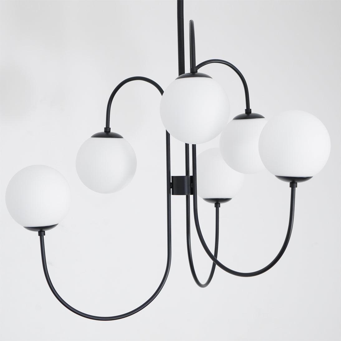 Gooseneck Chandelier 30"