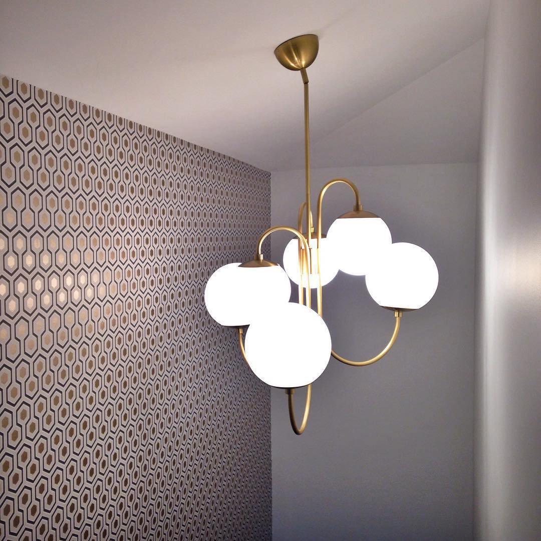 Gooseneck Chandelier 30"