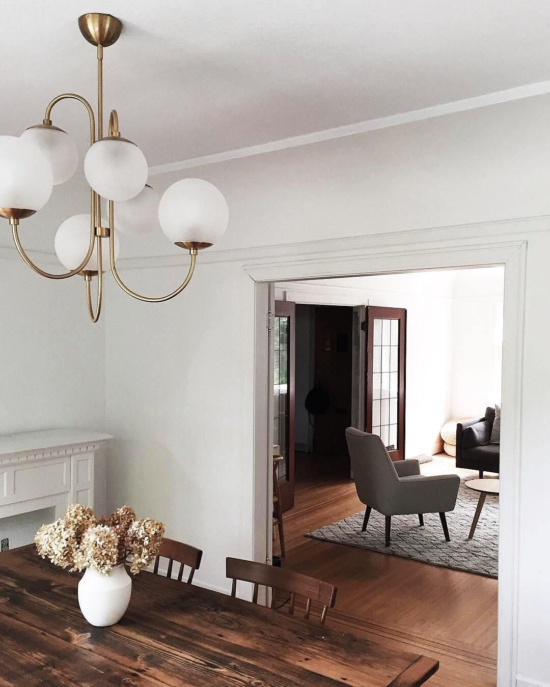 Gooseneck Chandelier 30"