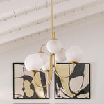 Gooseneck Chandelier 30"