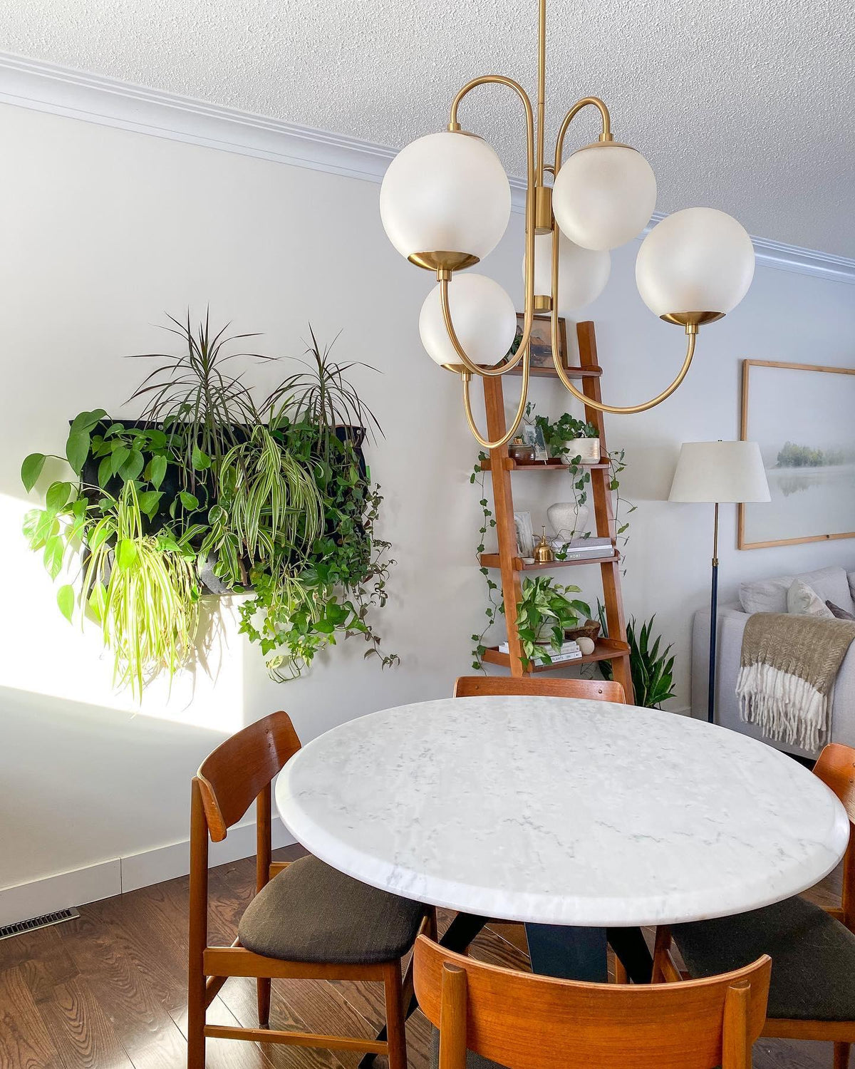 Gooseneck Chandelier 30"
