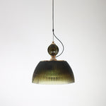 Green Glass Bowl Pendant Lamp 12.6″