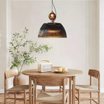 Green Glass Bowl Pendant Lamp 12.6″