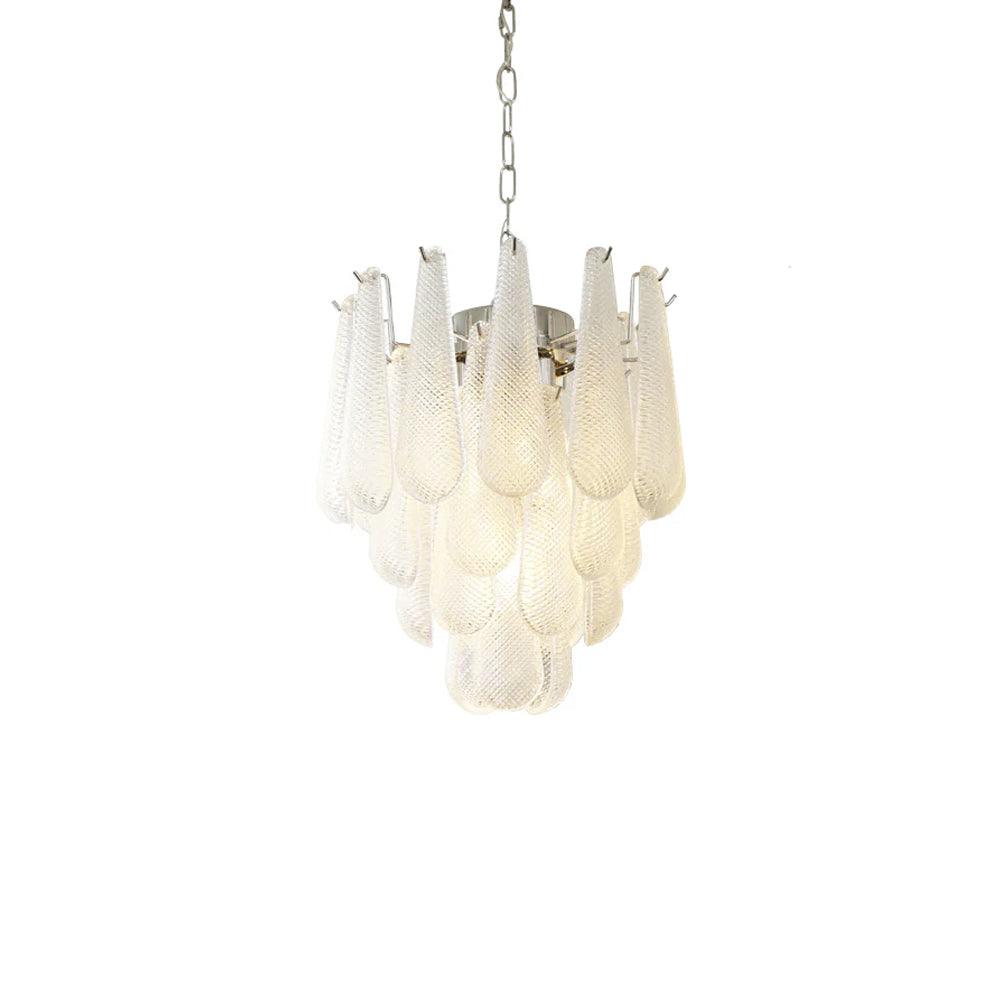 Grid Glass Waterfall Chandelier