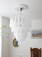 Grid Glass Waterfall Chandelier