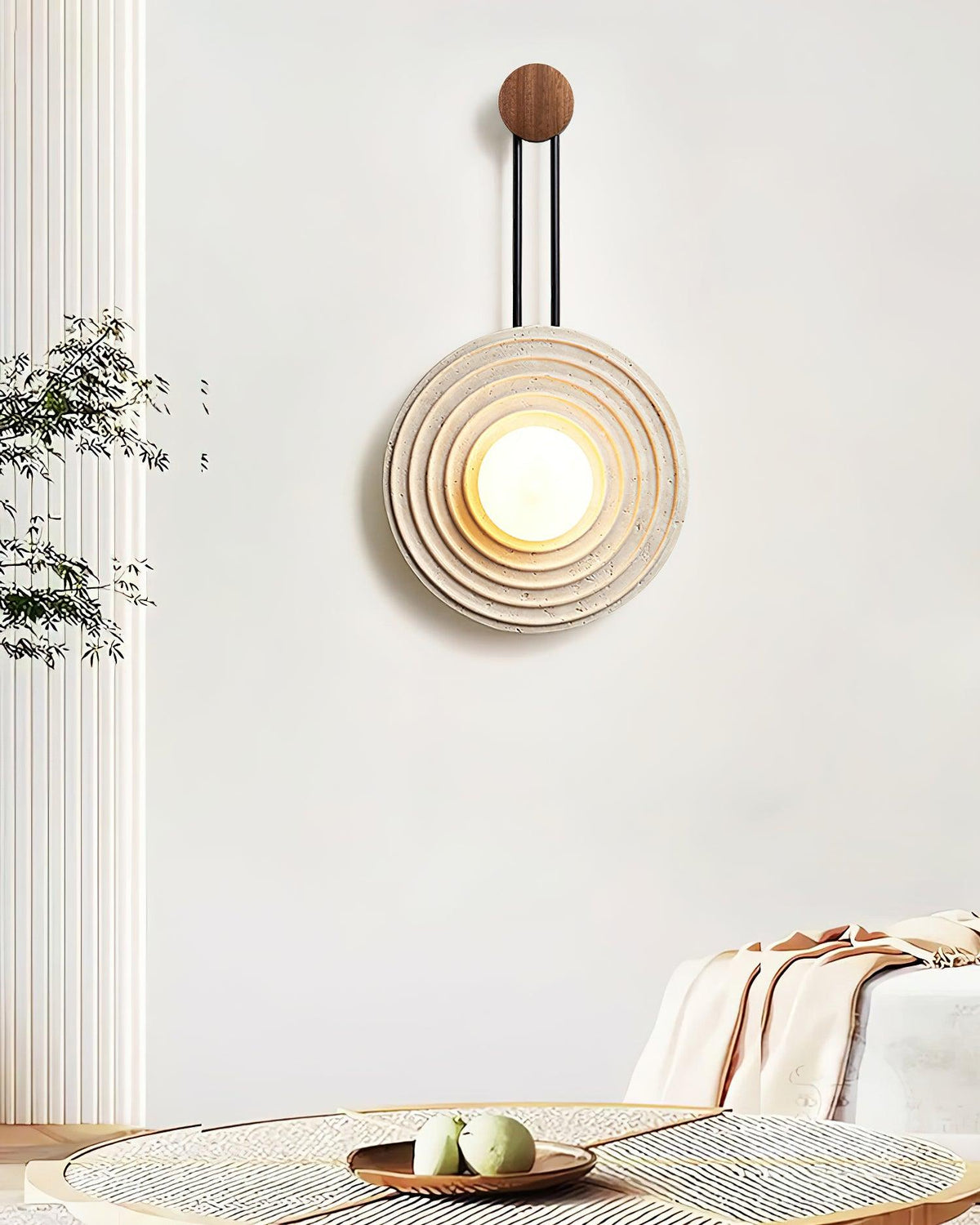 Growth Ring Wall Lamp 13"