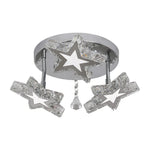 Crystal Stars LED Pendant Chandelier for Modern Living Dining Room Decor