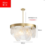 Glass Copper LED Pendant Light: Luxury Nordic Design for Home Decor
