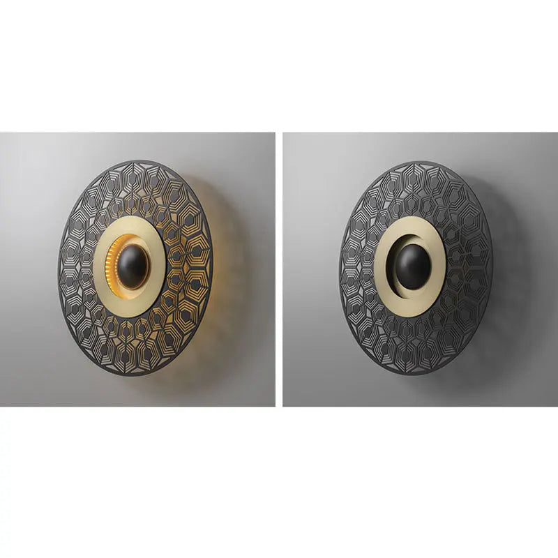 Round Stainless Steel LED Wall Lamp for Modern Decor in Home, Store