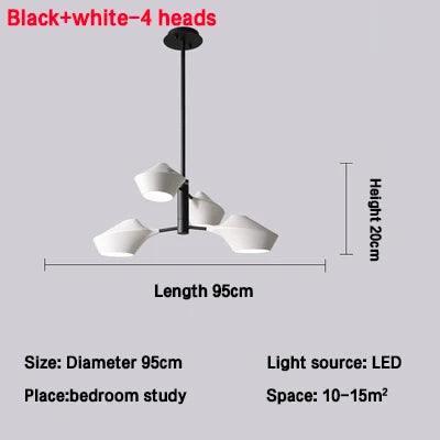 Modern Nordic Chandeliers: Simple Lighting Fixture for Living Room, Dining Room, Restaurant, Hall
