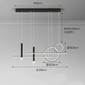 Scandinavian Style LED Pendant Lights for Home Decoration and Indoor Lighting.