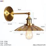 Antique Gold Rustic LED Wall Light for Home Decor