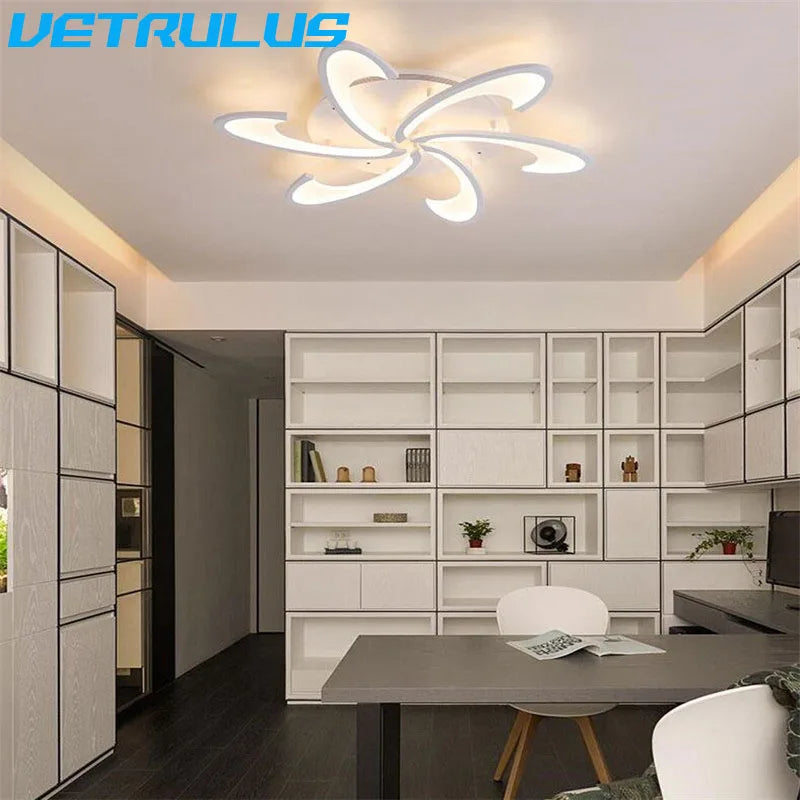 Modern Acrylic LED Chandelier Ceiling Lamp for Living Dining Room Home Hotel Decor