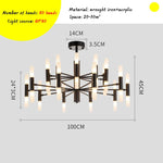 Nordic LED Pendant Chandelier: Modern Home Decor Light Fixture for Living Room, Bedroom & Restaurant