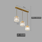 Crystal LED Pendant Chandelier for Dining Living Room Decor