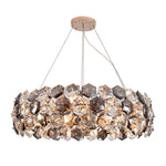 Crystal Wrought Iron Chandelier: Creative Dining & Living Room Suspension Light
