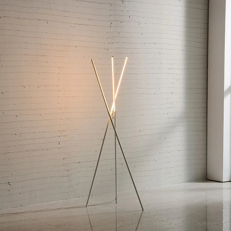 Trident Floor Lamp: Modern Designer Decor Standing Lamp for Living Room & Bedroom