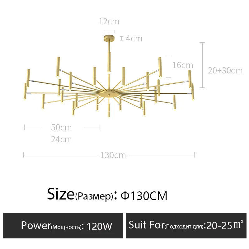 Modern Metal LED Ceiling Chandelier for Bedroom Home Decor Lighting