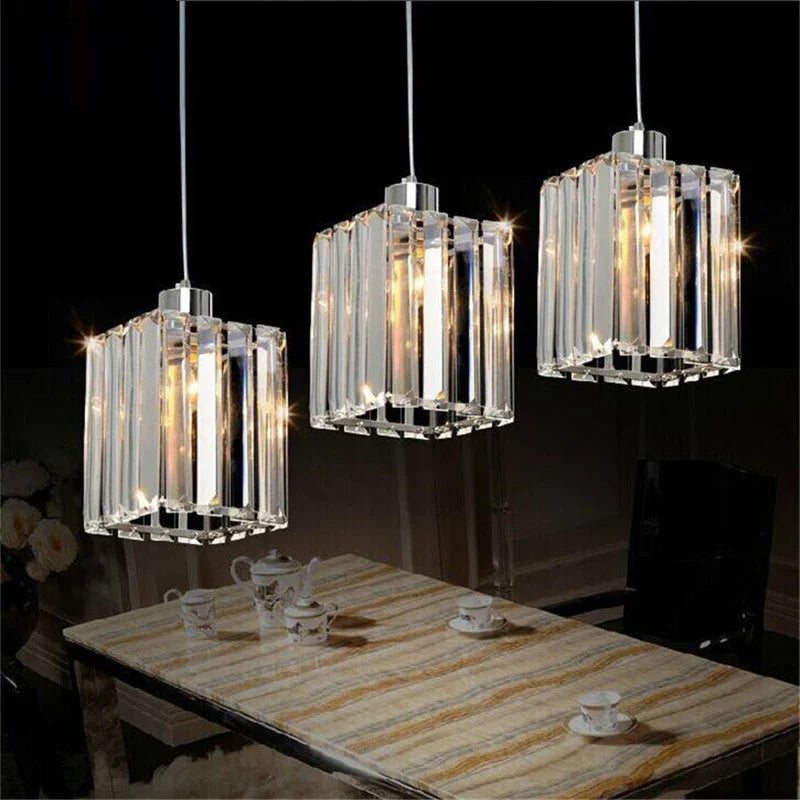 Modern K9 Crystal Ceiling Chandelier | Creative Staircase & Dining Room Pendant Light