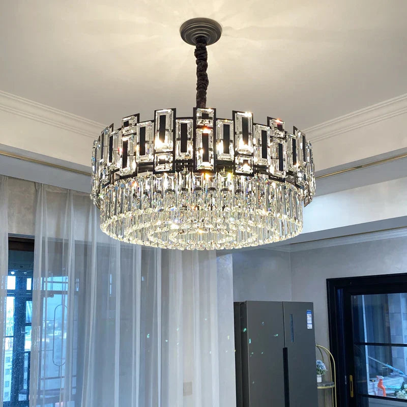 Crystal Chandelier: Elegant Lighting for Home, Living Room, Bedroom, Kitchen