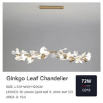 Ginkgo Ceramic Chandelier: Luxury Pendant Lights for Dining & Living Room
