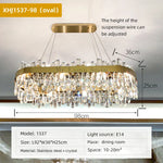 Crystal Chandelier Pendant Light for Luxury Living Room, Bedroom, Dining, Kitchen & Home Décor