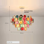 Agate Designer LED Chandelier by for Stylish Illumination in Dining Room