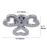 Crystal Nordic LED Ceiling Chandelier for Modern Indoor Lighting