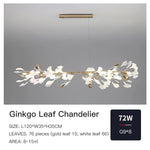 Ginkgo Ceramic Chandelier: Luxury Pendant Lights for Dining & Living Room