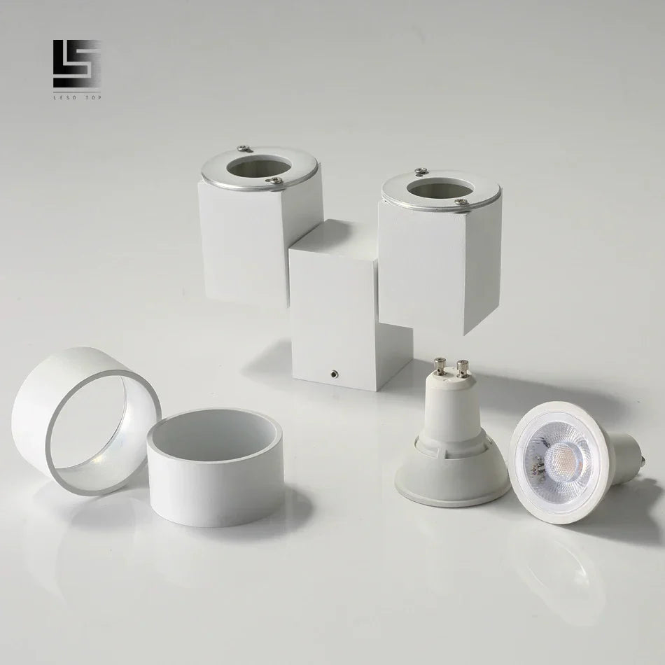 180 Adjustable LED GU10 Downlight Surface Mount Spotlight