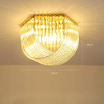 LED Glass Chandelier Hanging Lamps for Foyer - Modern Stainless Steel Design