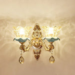 Retro Ceramic Chandelier for Living Room Bedroom Villa Duplex Floor