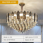 Crystal Chandelier: Post Modern Luxury Living Room Light