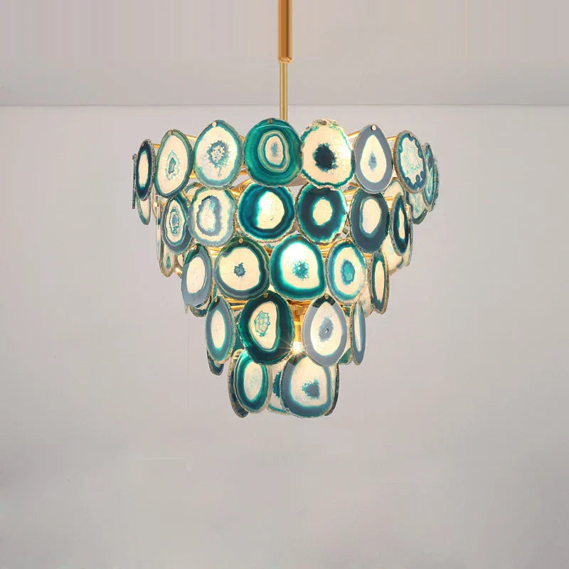 Agate Designer LED Chandelier by for Stylish Illumination in Dining Room