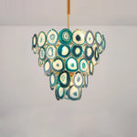 Agate Designer LED Chandelier by for Stylish Illumination in Dining Room