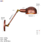 Long Arm Black Wall Light Retro Industrial Vintage LED Wall Lamp