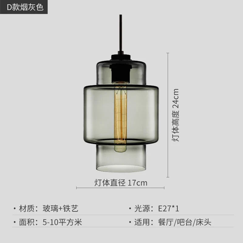 Geometric Glass Pendant Light Collection: Modern Crystalline Pendant Series